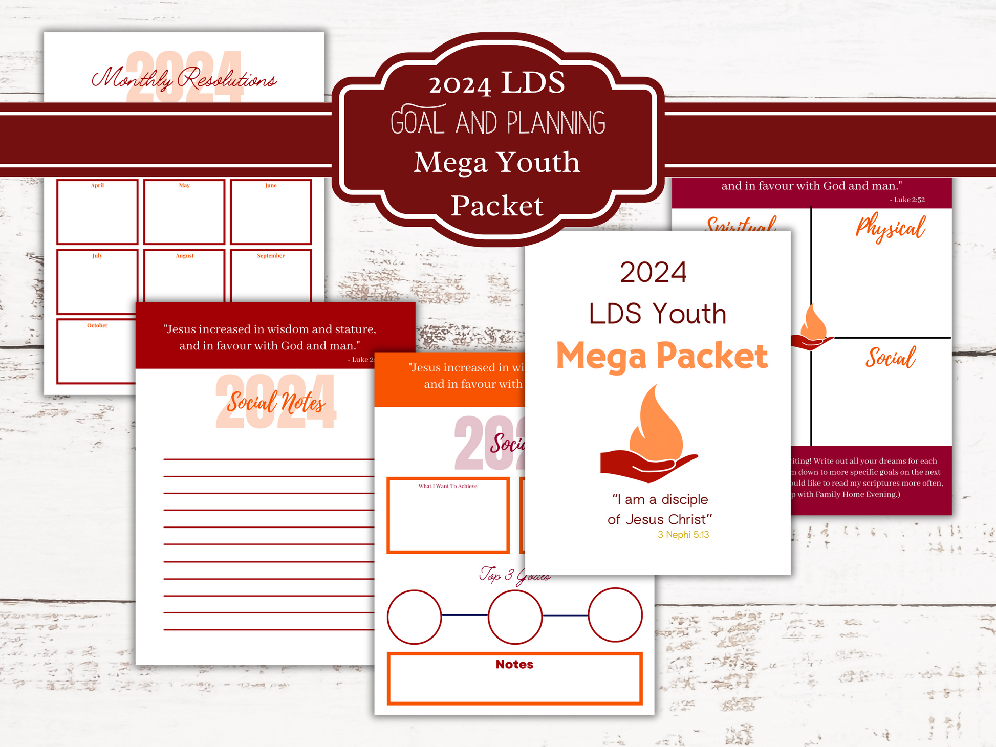 2024 LDS Goal and Planning Mega Youth Packet