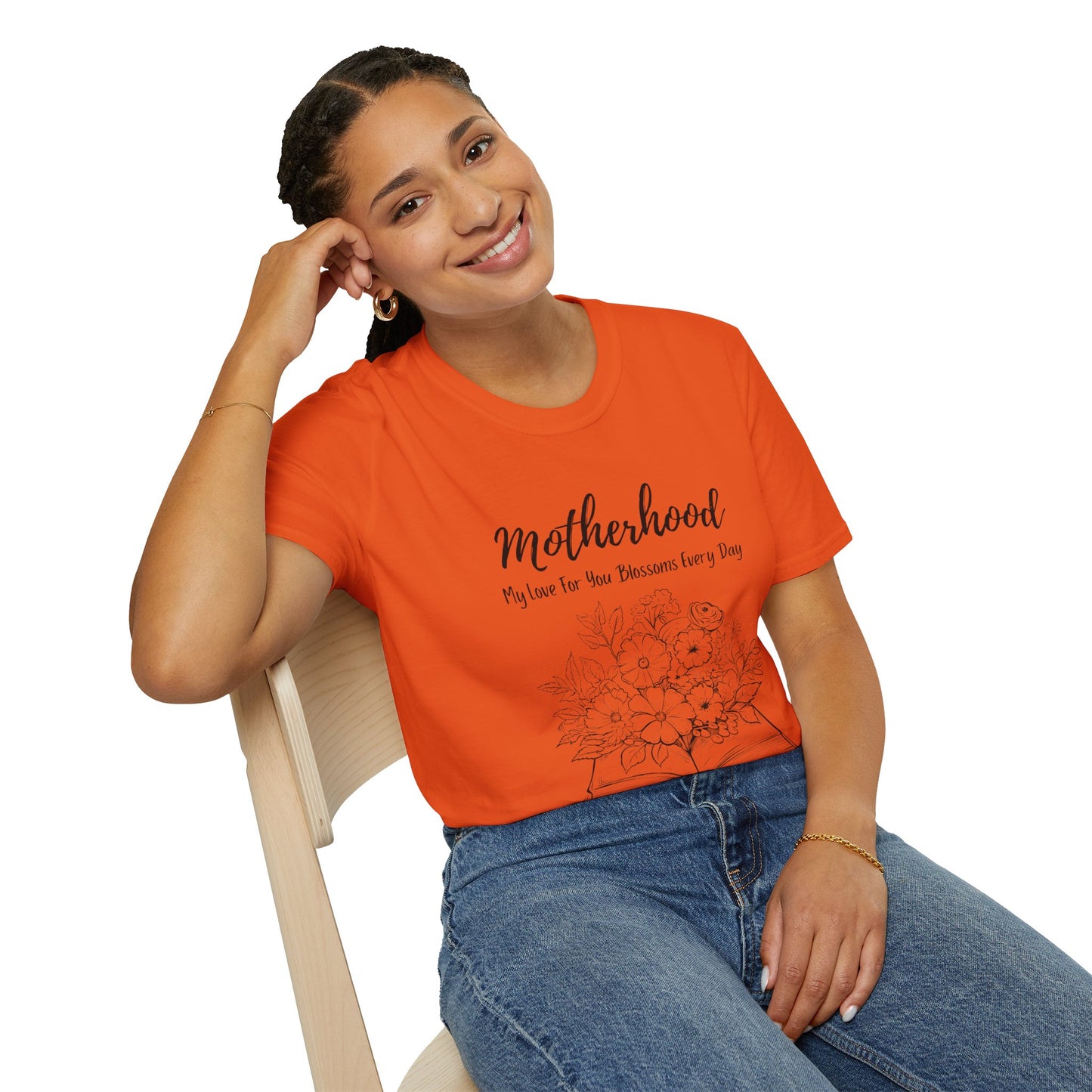 Graphic T-Shirt: Motherhood, My love for you blossoms everyday