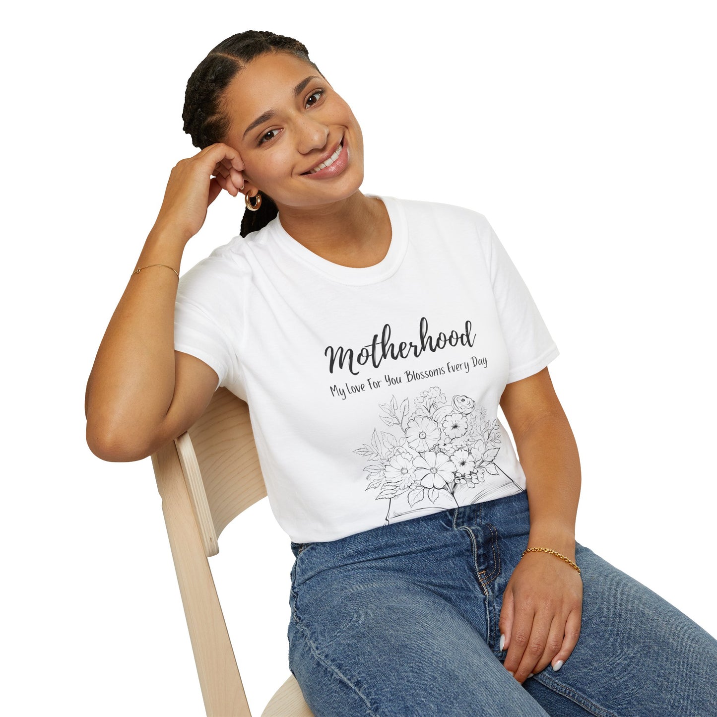 Graphic T-Shirt: Motherhood, My love for you blossoms everyday