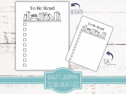 To Be Read List | Reading Journal | | A5 Bullet Journal | Add More Reading Tracking Pages to Your Journal!