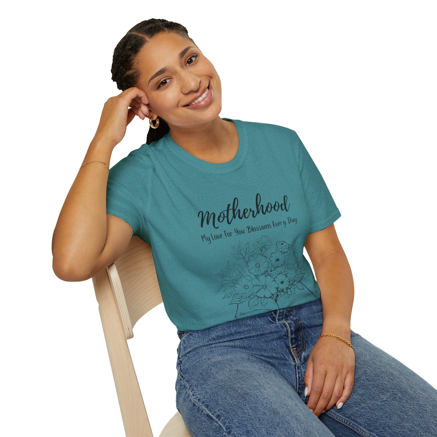 Graphic T-Shirt: Motherhood, My love for you blossoms everyday