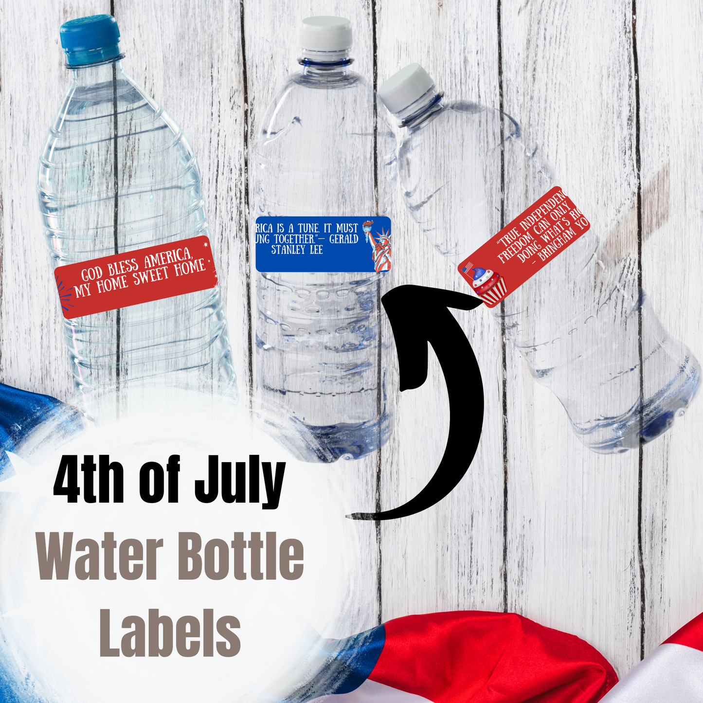 4th of July Labels | Inspirational Quotes | Freedom | Liberty | America | USA