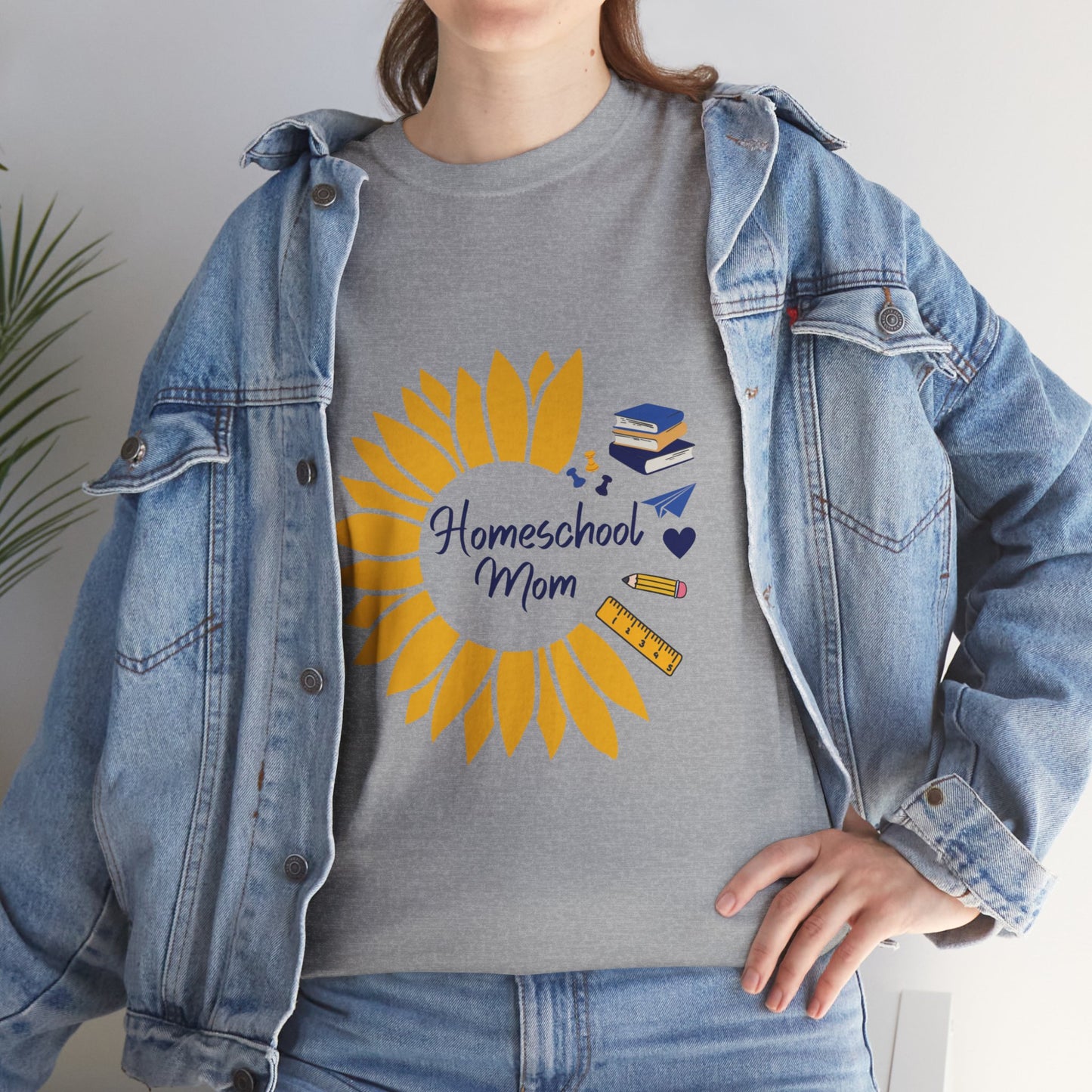 Sunflower Homeschool Mom Tee