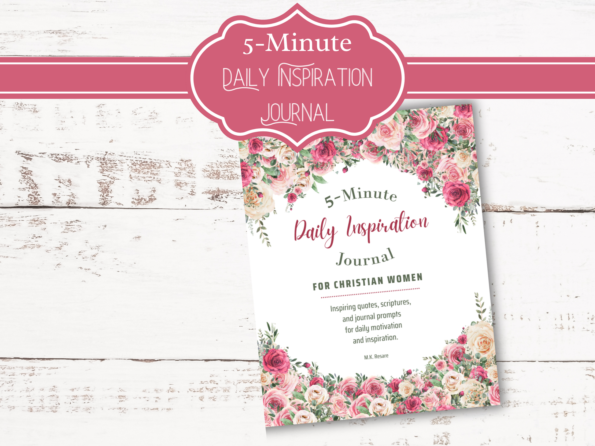 5-Minute Daily Inspiration Journal for Christian Women