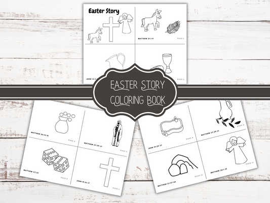 Easter Story Coloring Book