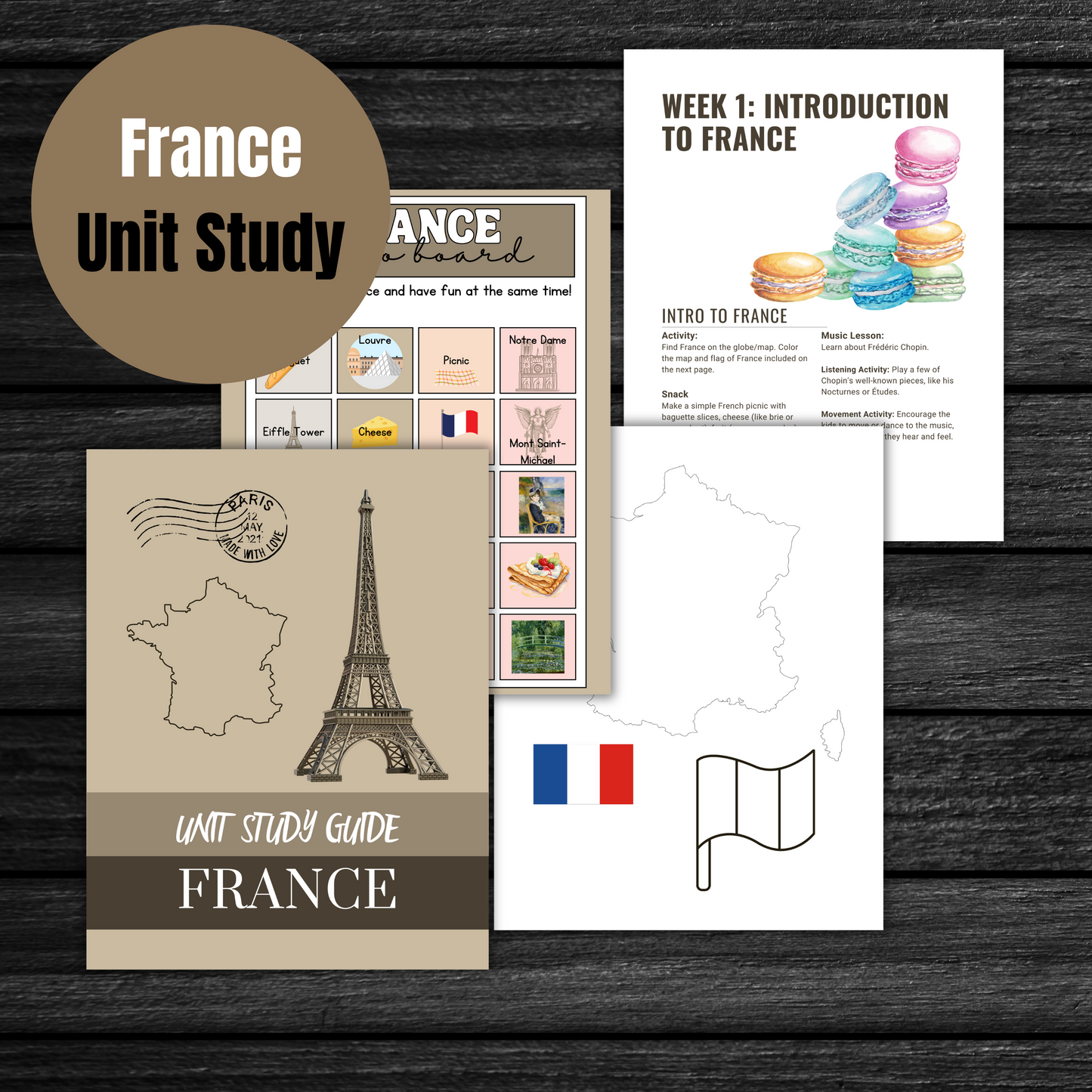 France | Geography Unit Study for Ages 5-12