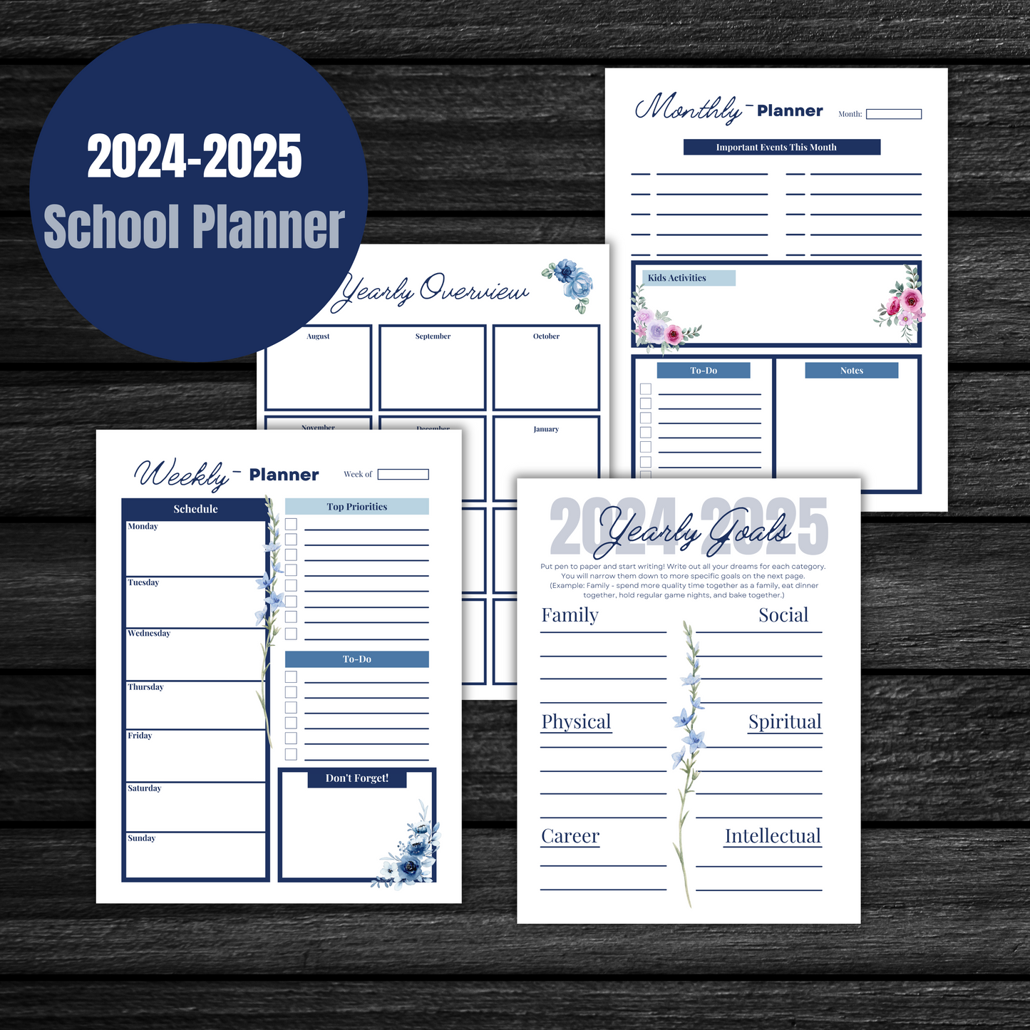 Back to School Planner 2024-2025