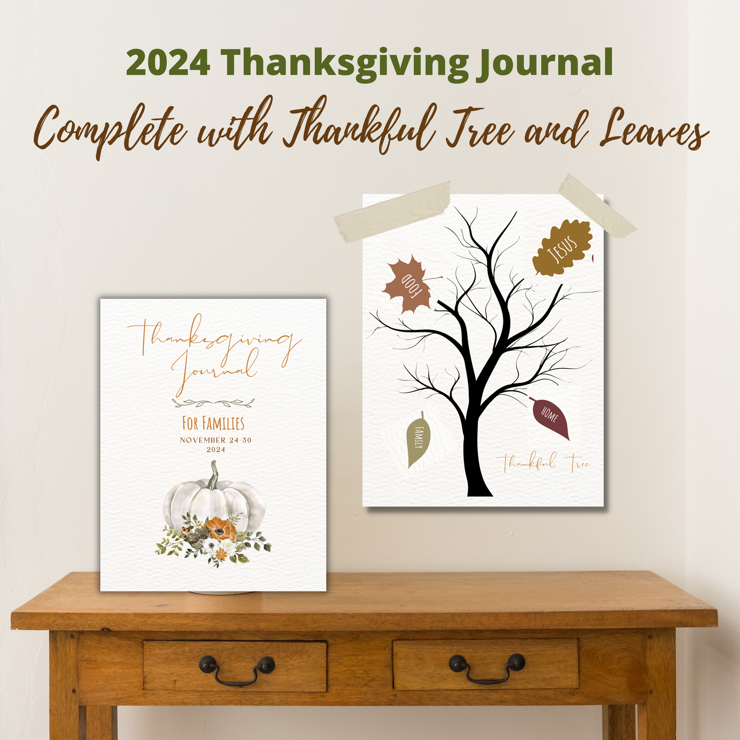 Family Thanksgiving Journal 2024: Embrace Gratitude and Create Lasting Memories | Thanksgiving Activities for Kids