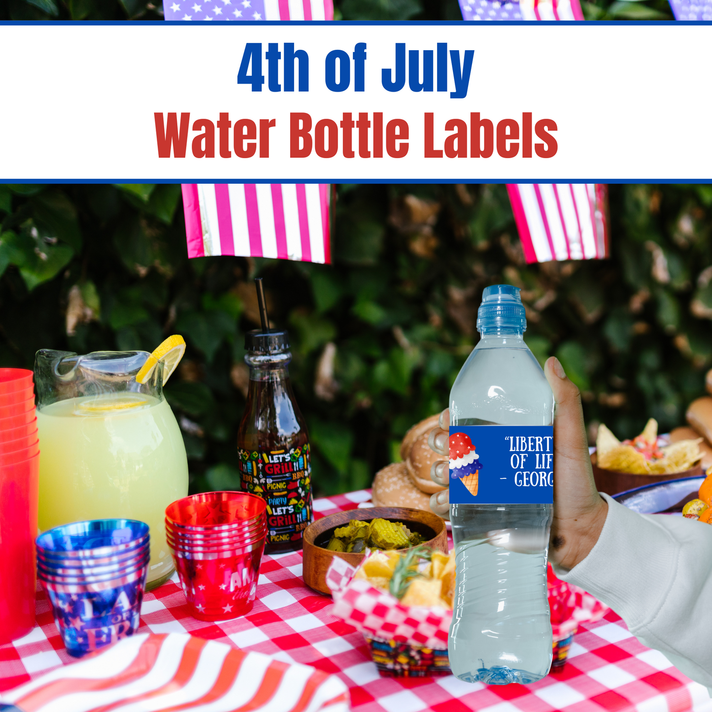 4th of July Labels | Inspirational Quotes | Freedom | Liberty | America | USA