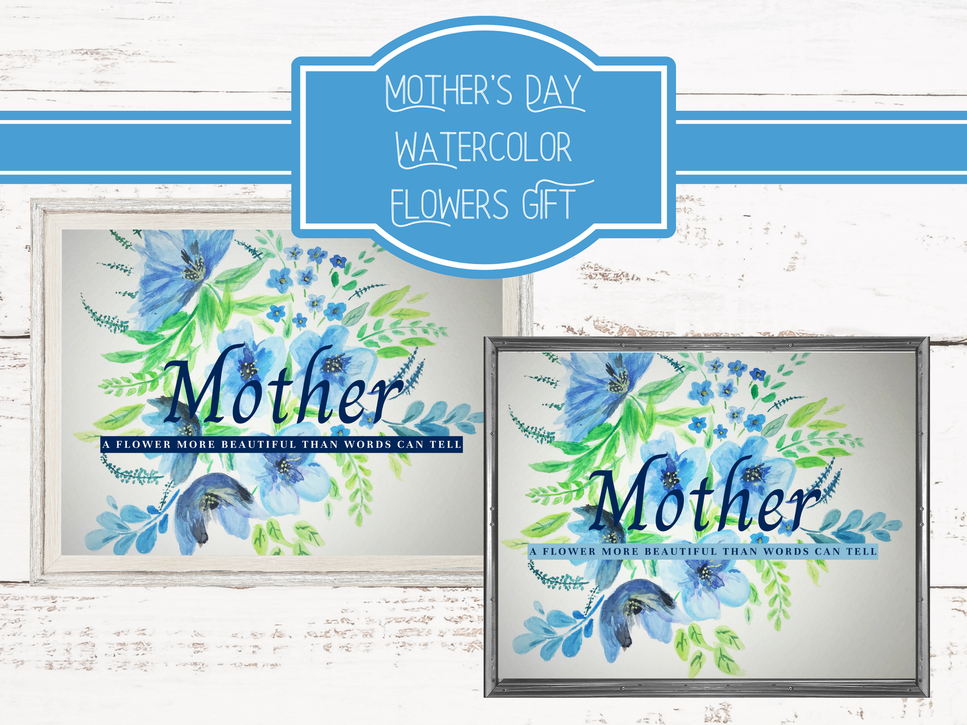 Mother's Day Watercolor Flowers - Gift