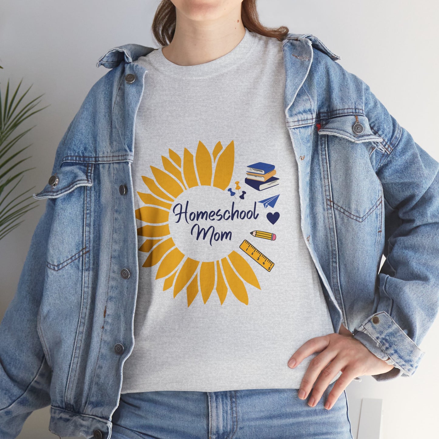 Sunflower Homeschool Mom Tee