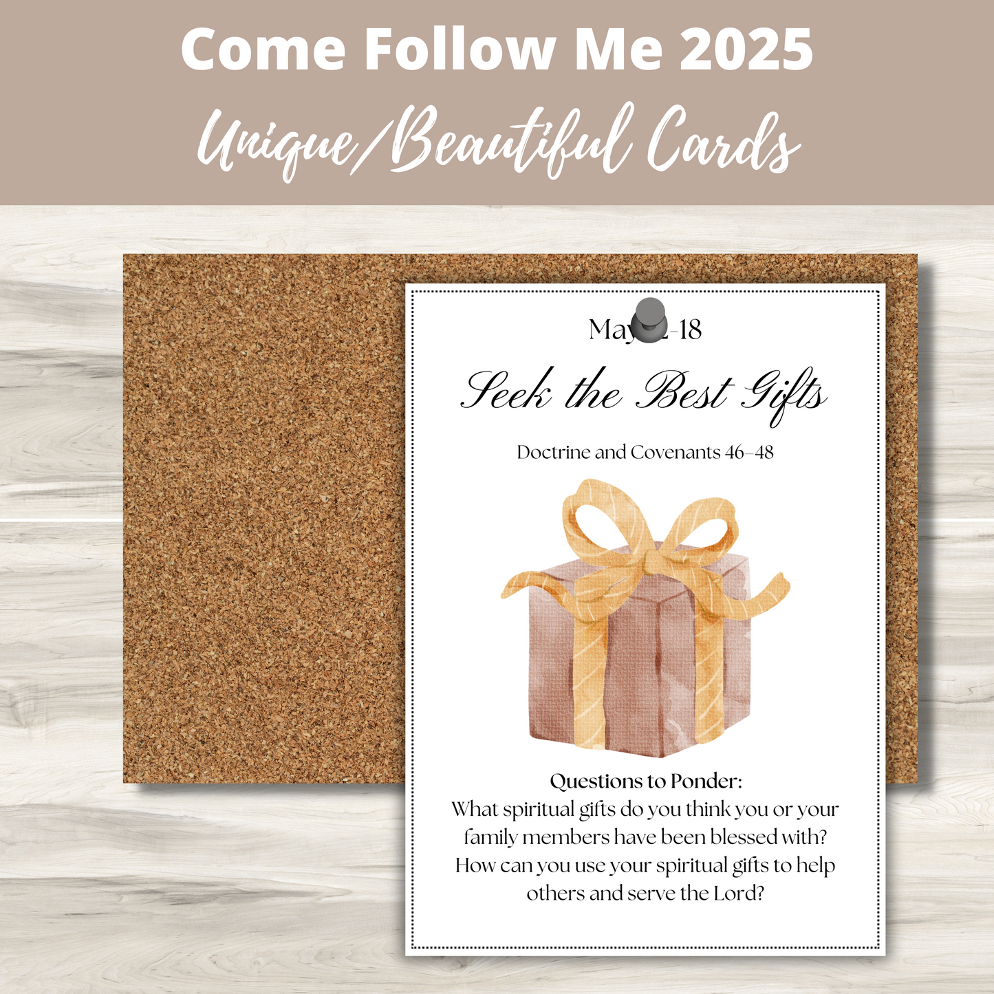 2025 Come Follow Me - Doctrine and Covenants Scripture Booklet | Weekly Scripture Study Cards with Illustrations