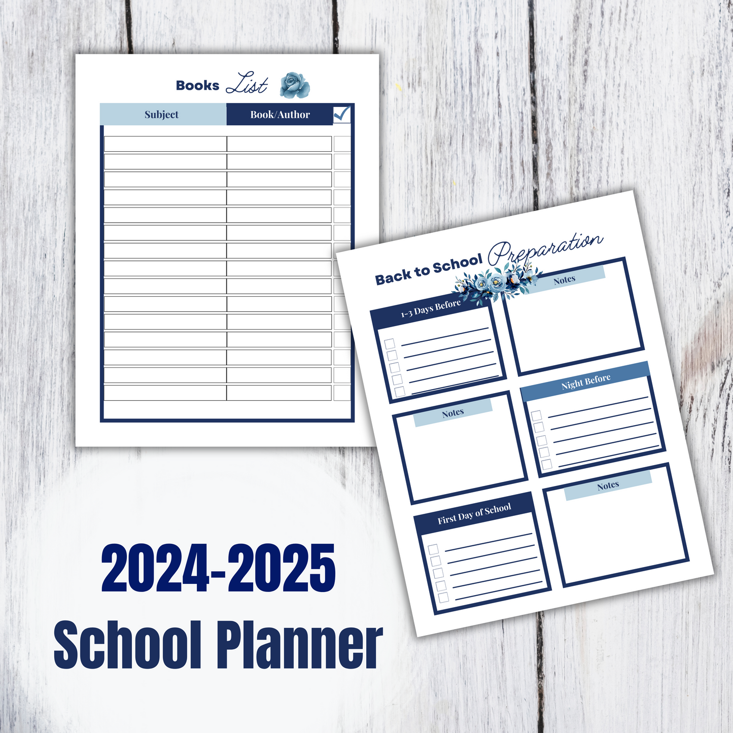 Back to School Planner 2024-2025