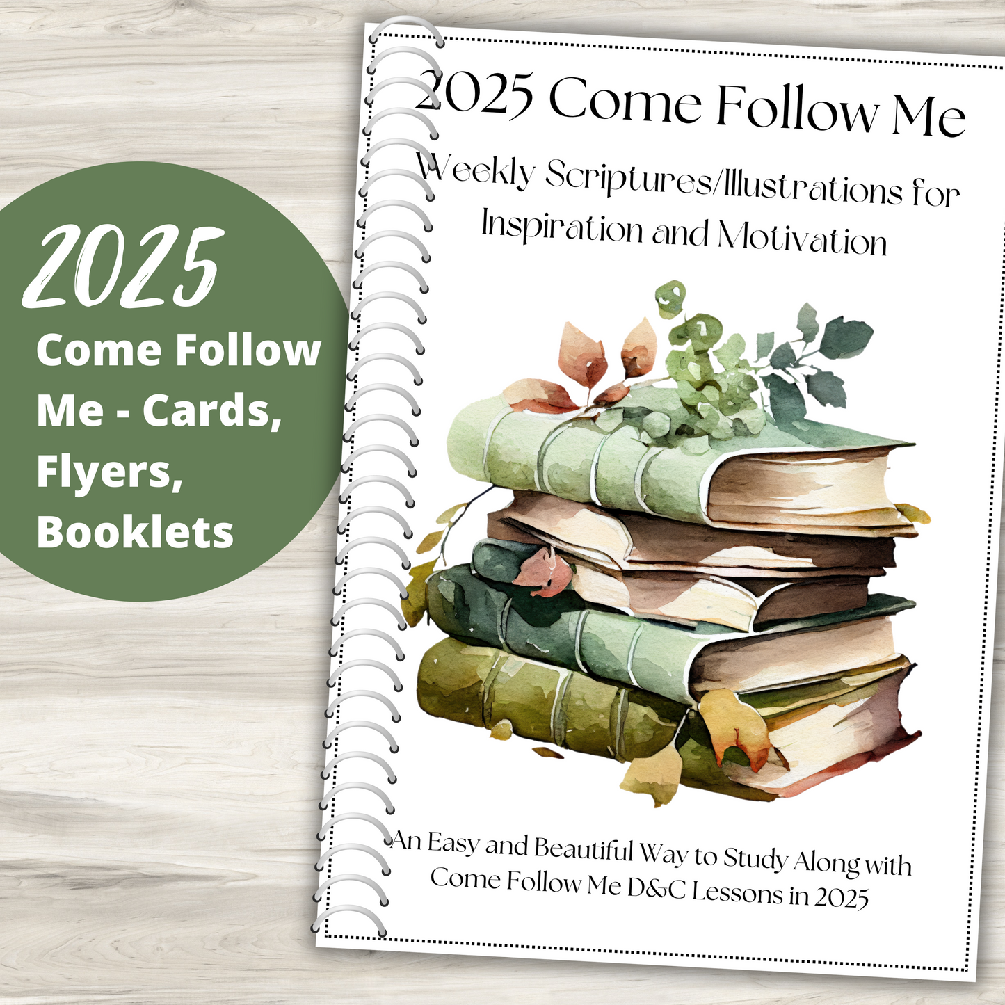 2025 Come Follow Me - Doctrine and Covenants Scripture Booklet | Weekly Scripture Study Cards with Illustrations