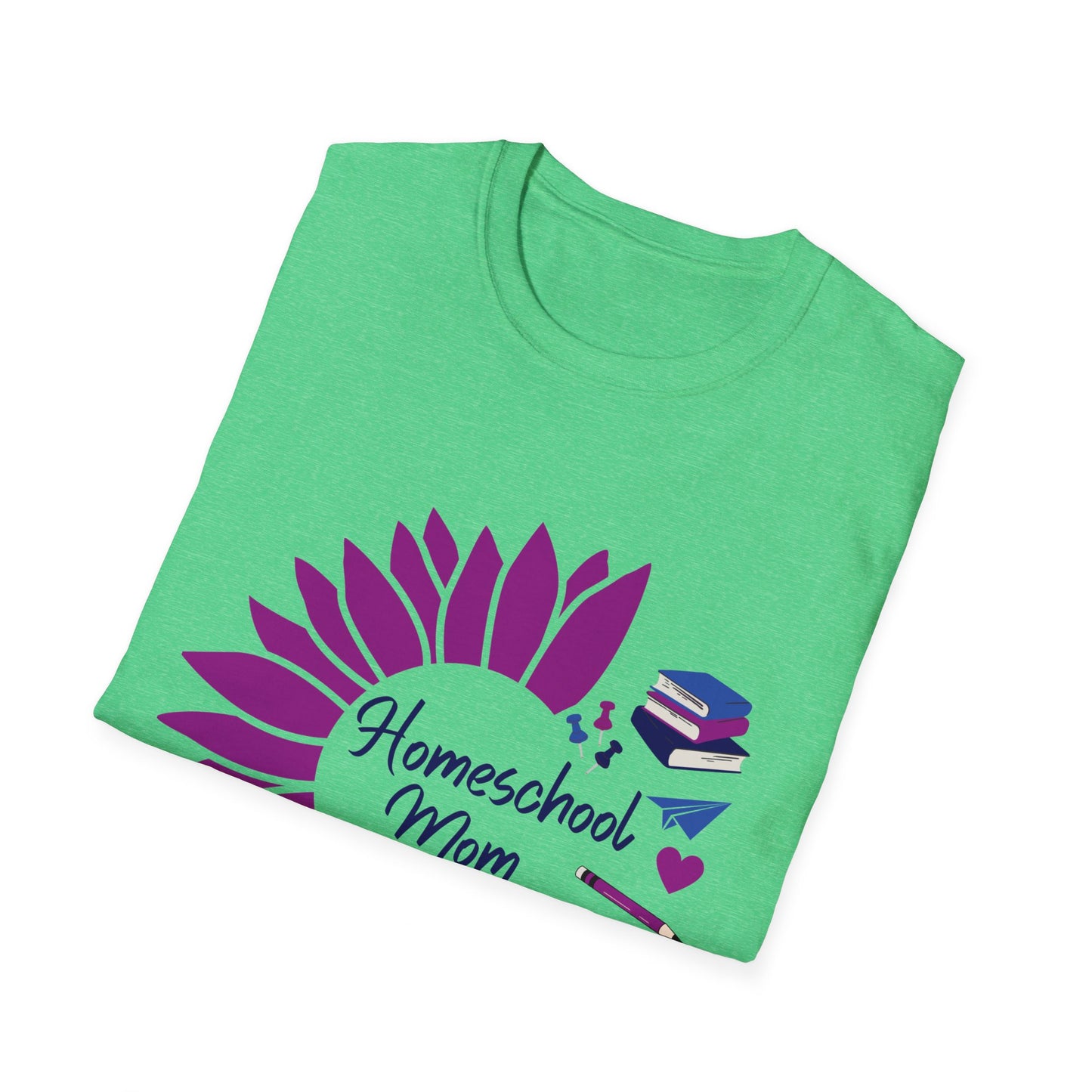 Homeschool Mom | Sunflower and School Supplies T-Shirt