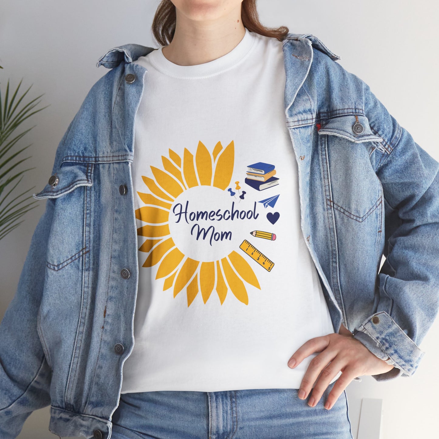 Sunflower Homeschool Mom Tee