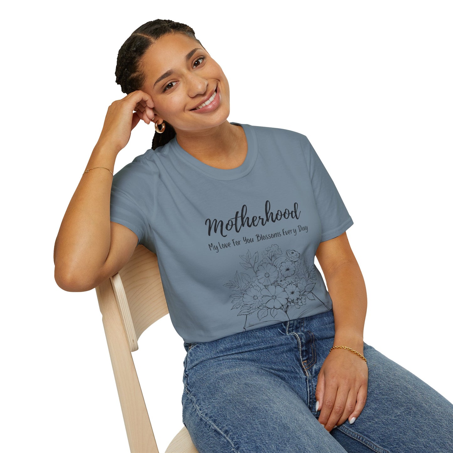 Graphic T-Shirt: Motherhood, My love for you blossoms everyday