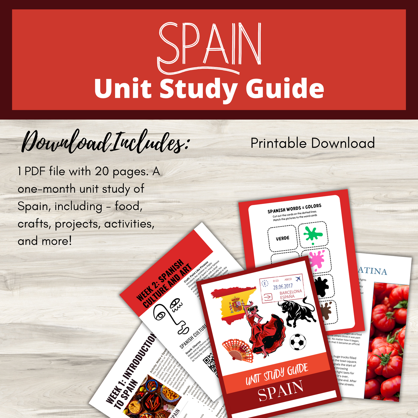 Spain Unit Study | Homeschool | Homeschool Curriculum