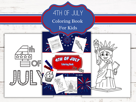 4th of July Coloring Book for Kids