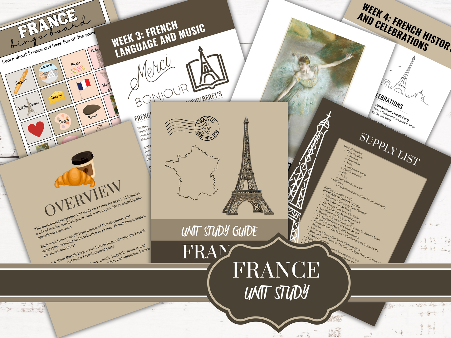 France | Geography Unit Study for Ages 5-12