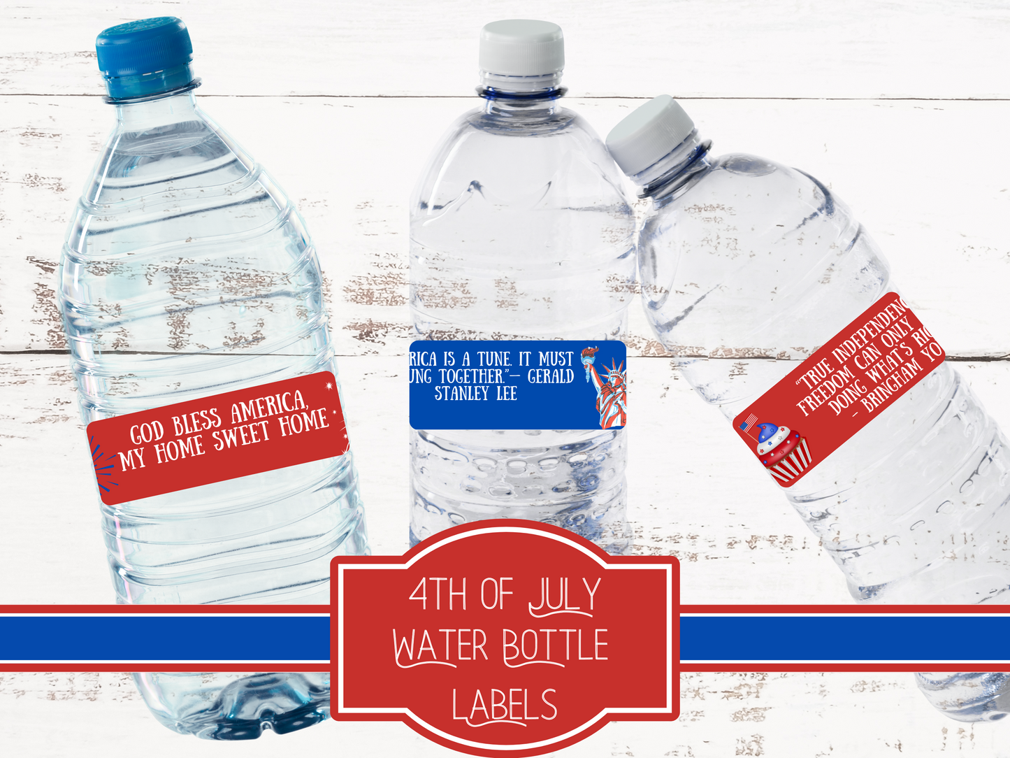 4th of July Labels | Inspirational Quotes | Freedom | Liberty | America | USA