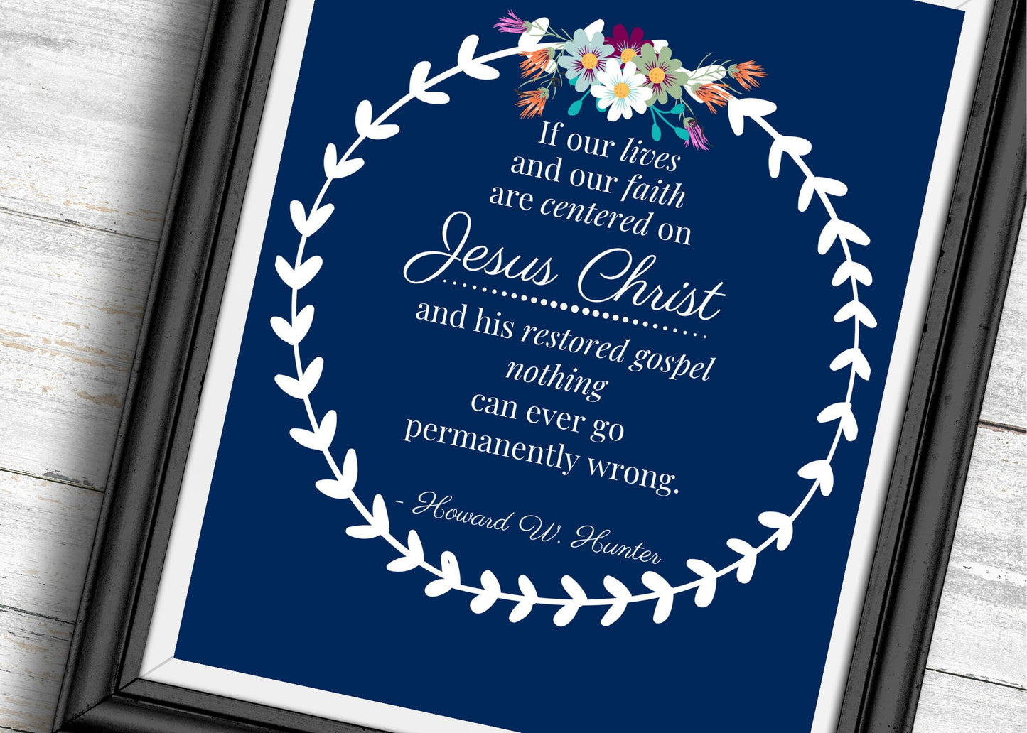 LDS Home Decor, LDS quote, Centered on Christ, faith, home decorations