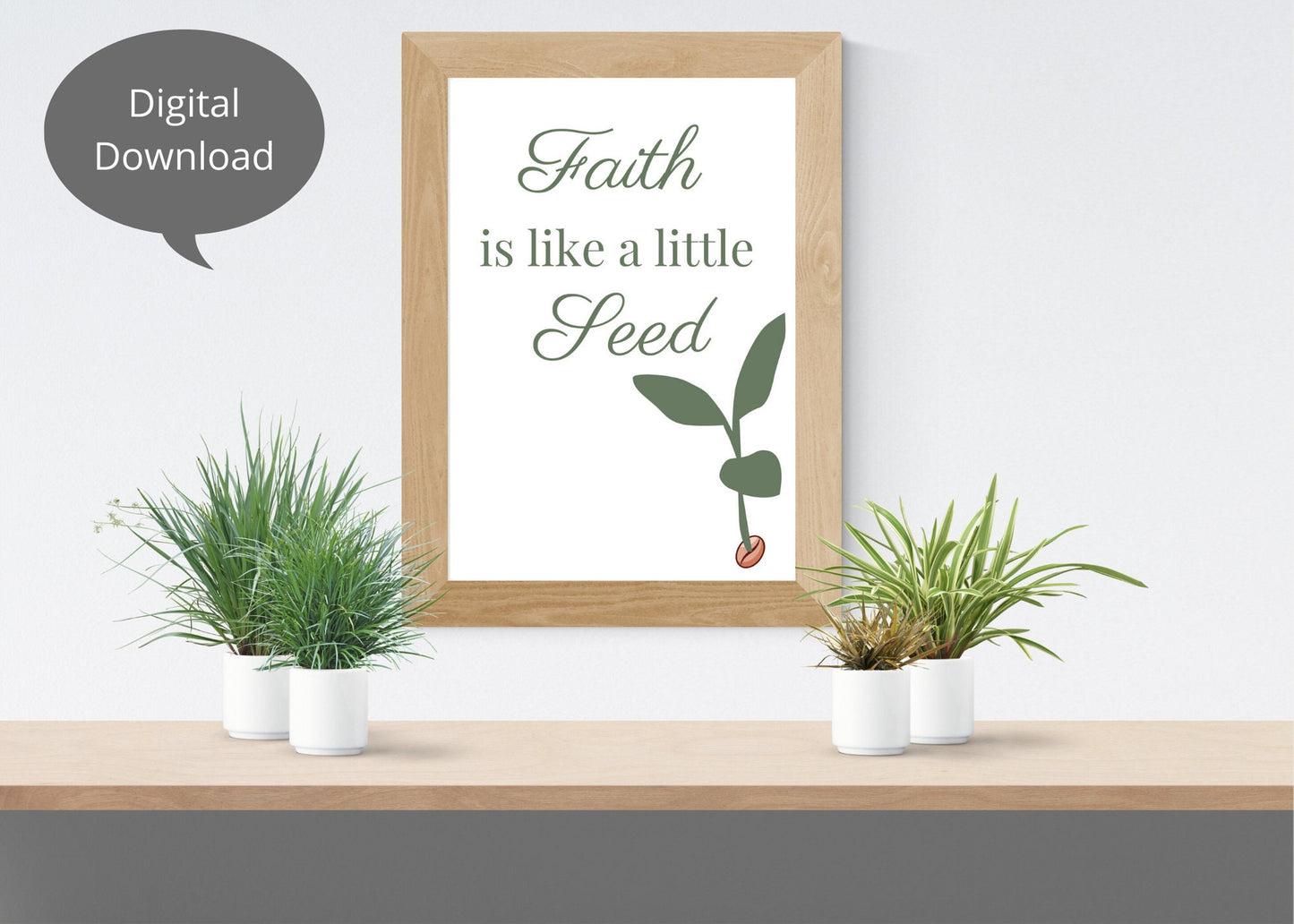 Faith is Like a Little Seed - Vibrant LDS Printables for Home Decor