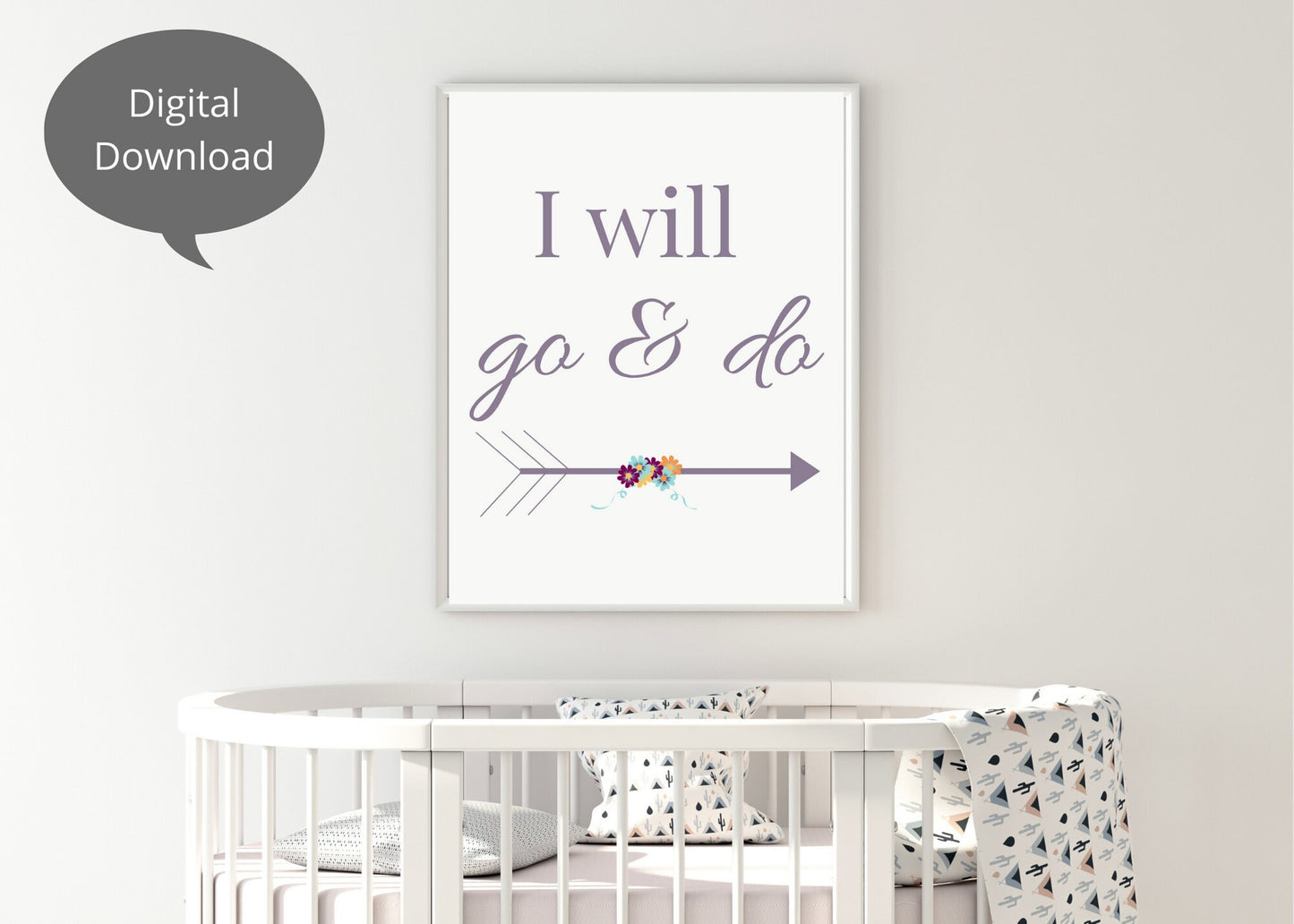 I Will Go and Do Printable - Inspiring LDS Quote for Motivation - Scripture Sayings Art