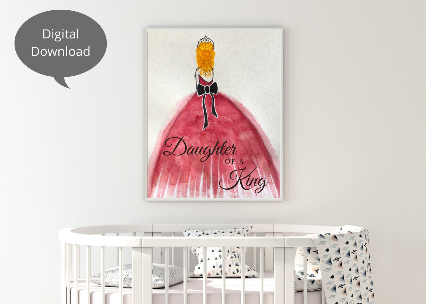 Daughter of a King LDS Printable Artwork - Inspiring decor for your faith-filled home