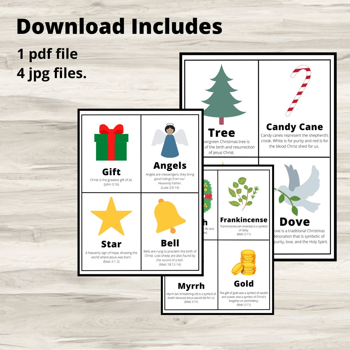 12 Days of Christmas Symbols for Kids - Educational Holiday Activity Set