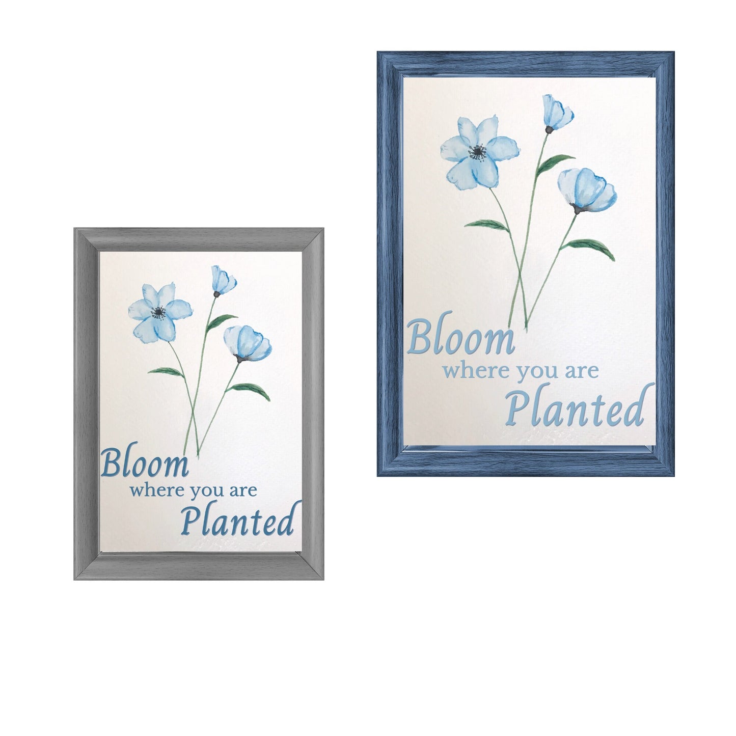 Bloom Where You Are Planted | Watercolor Printable | Inspirational Quote | Nature Inspired Wall Art