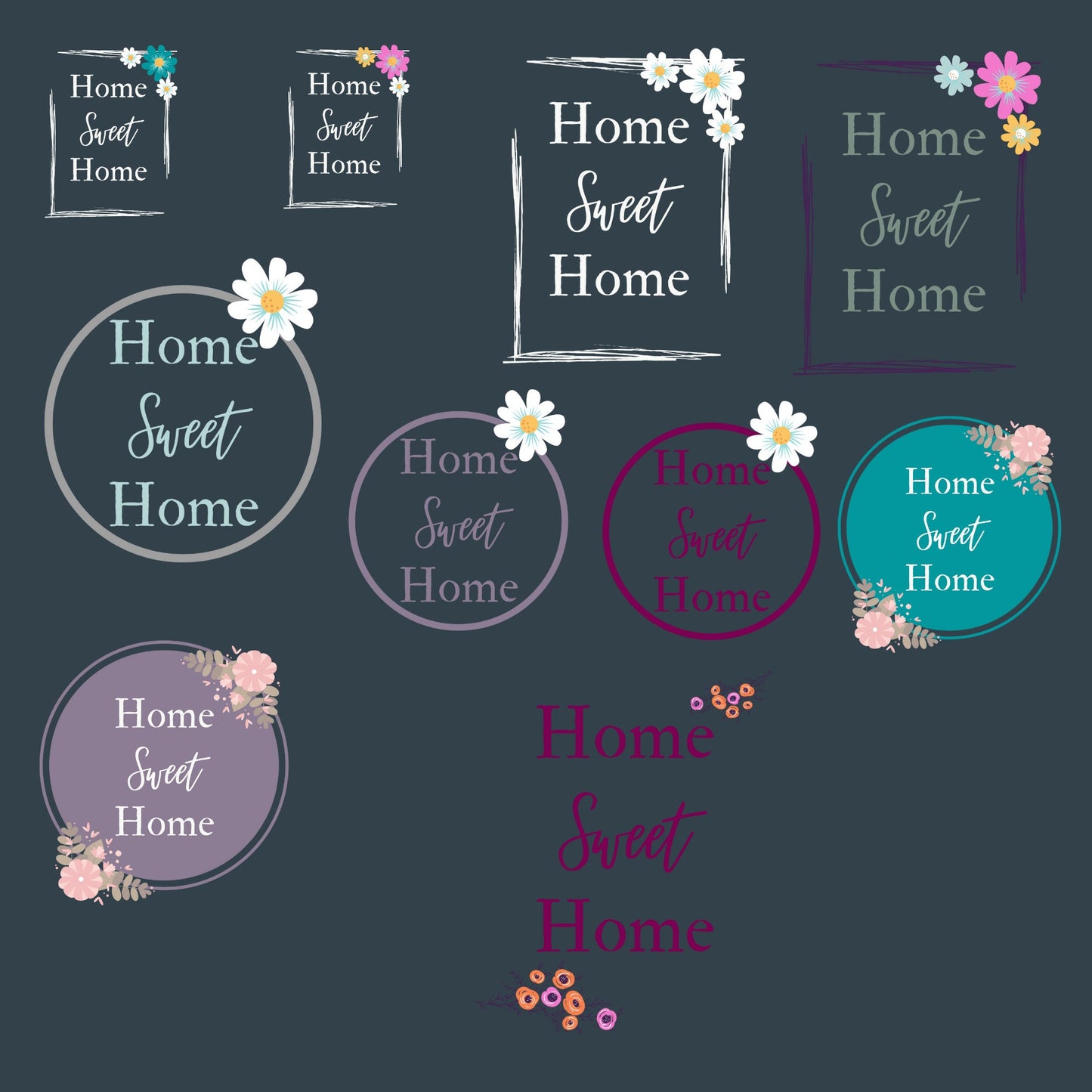 Home Sweet Home Cricut Printable - Printable Home Decor for Instant DIY Projects