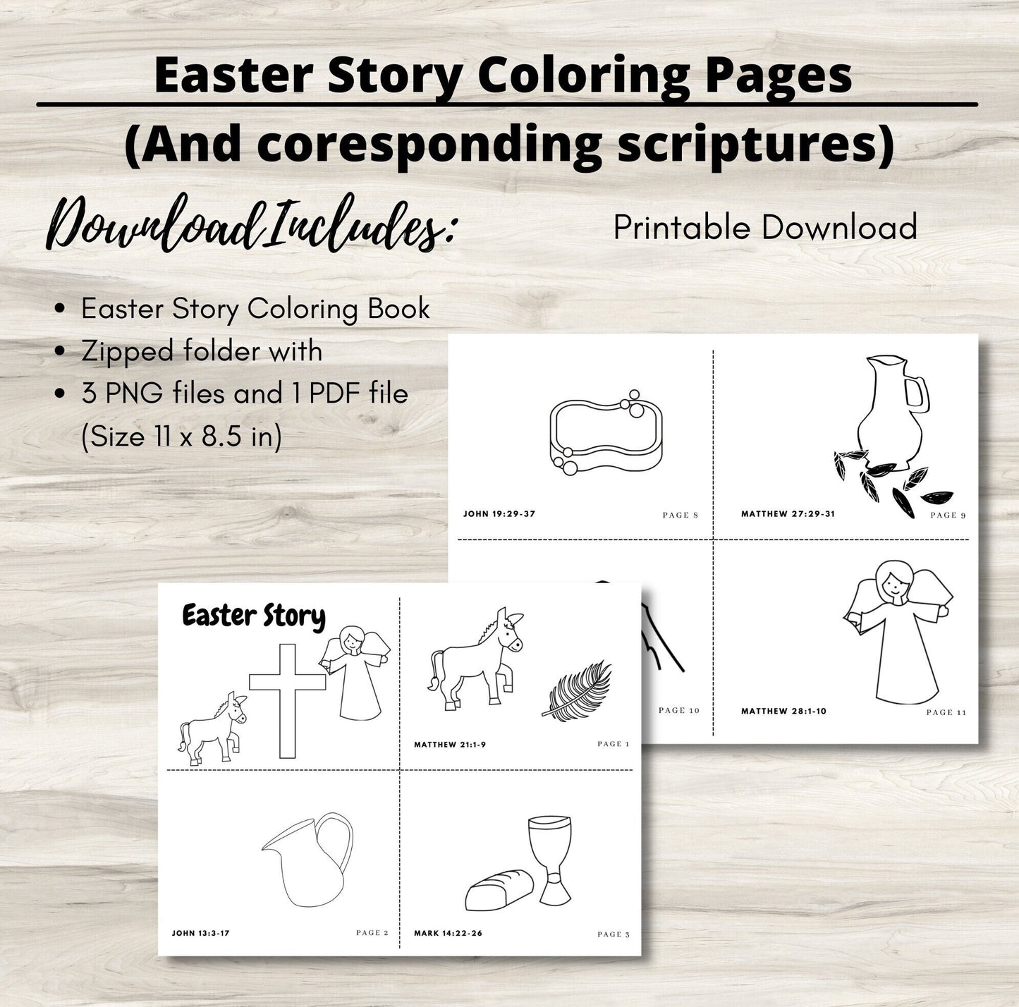 Celebrate Easter with Scripture: Engaging Coloring Pages for Kids & Adults