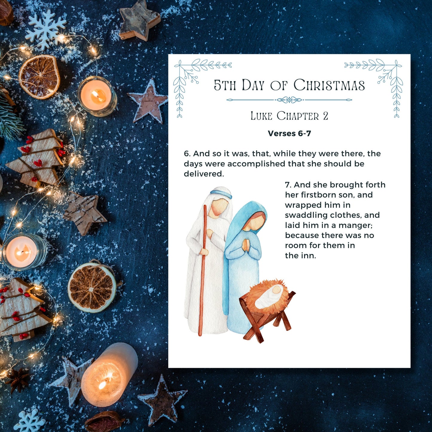 12 Days Christmas Scripture Booklet - Nativity Story | Luke | Bible | Nativity | Christmas | kids