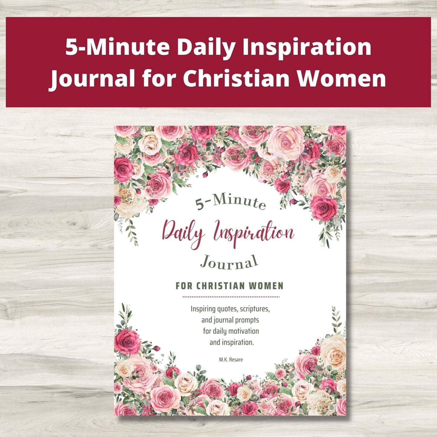 Daily Inspiration Journal for Christian Women | 5-Minute Devotional & Reflections