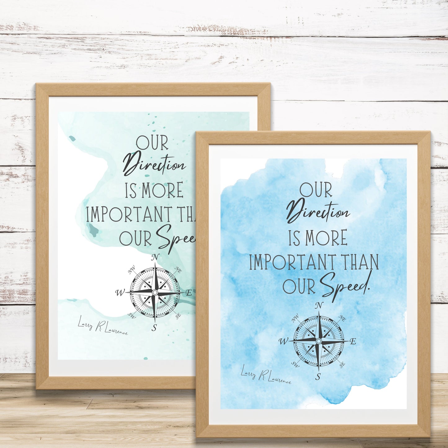 Our Direction is More Important than Our Speed - LDS Inspirational Home Decor