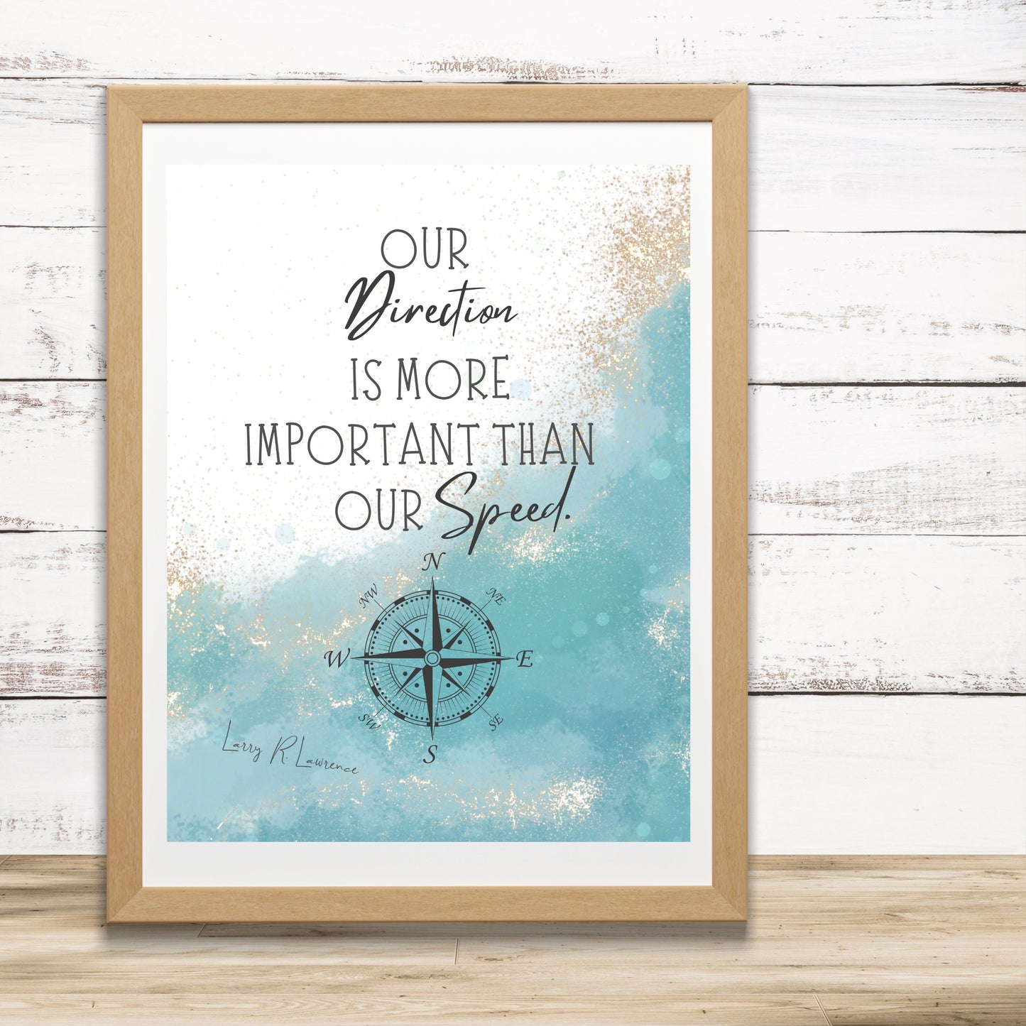 Our Direction is More Important than Our Speed - LDS Inspirational Home Decor