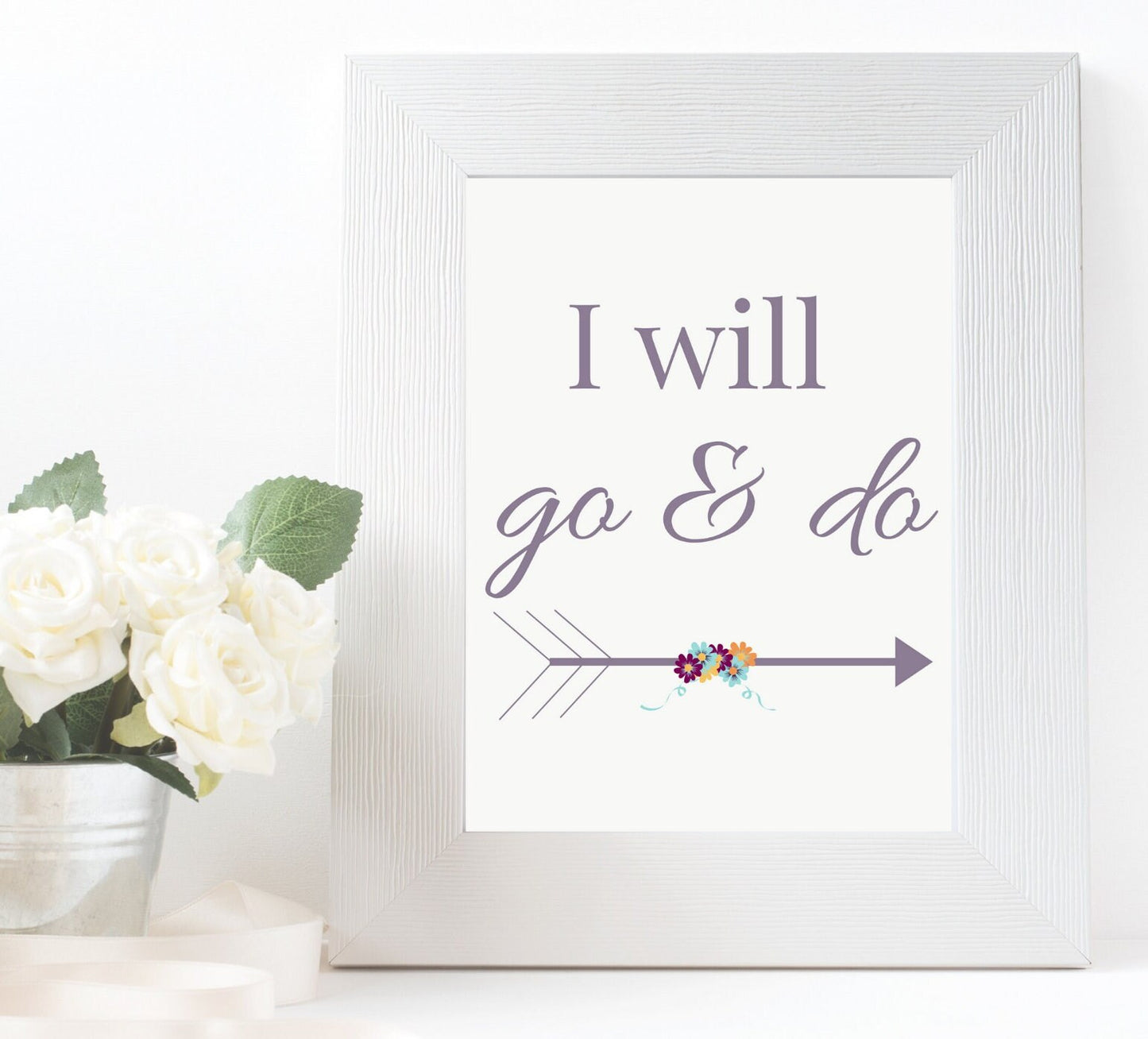 I Will Go and Do Printable - Inspiring LDS Quote for Motivation - Scripture Sayings Art