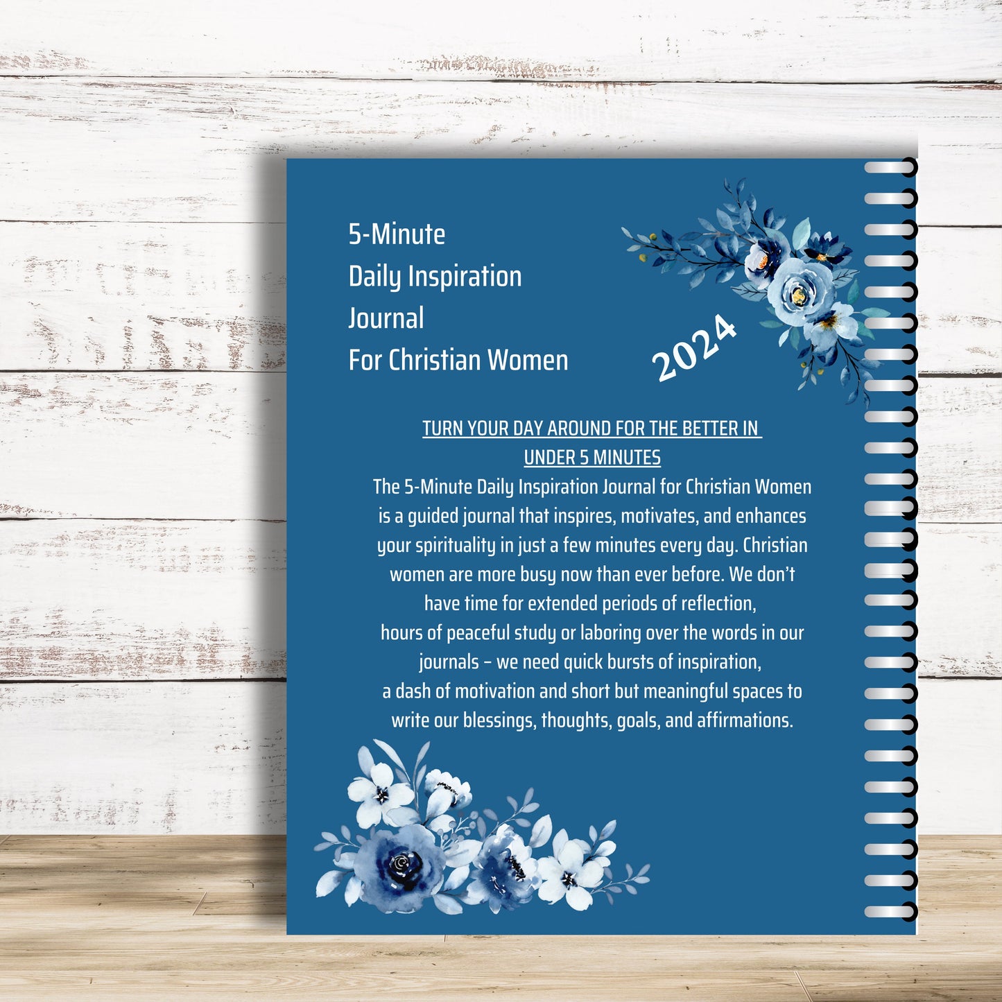 5-Minute Christian Women's Journal - Find Inspiration and Strengthen Your Faith in 2024