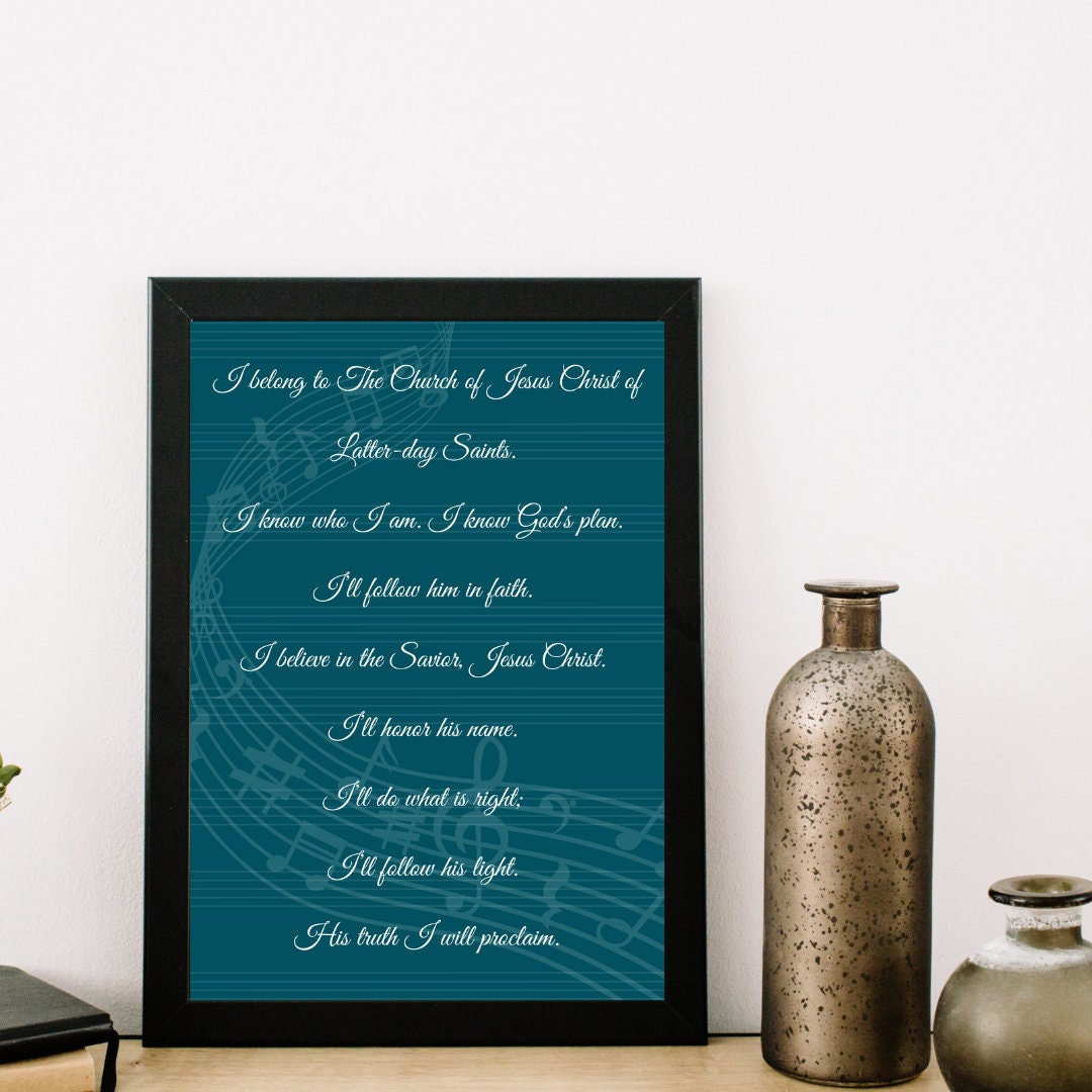 Inspirational Home Decor for Music Lovers | How Firm a Foundation | I Belong to the Church| He Will Bring Us Goodness and Light