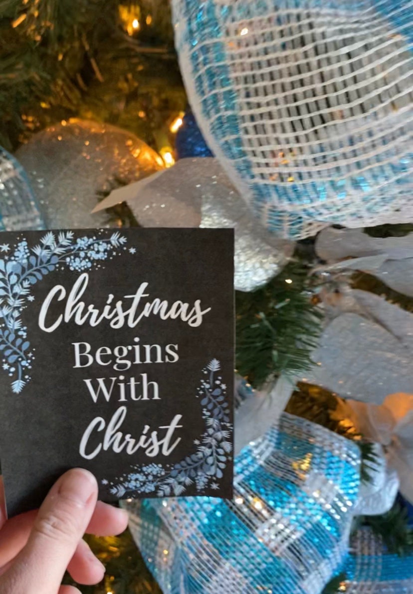 Christmas Begins with Christ | Printable Handouts for Festive Celebrations