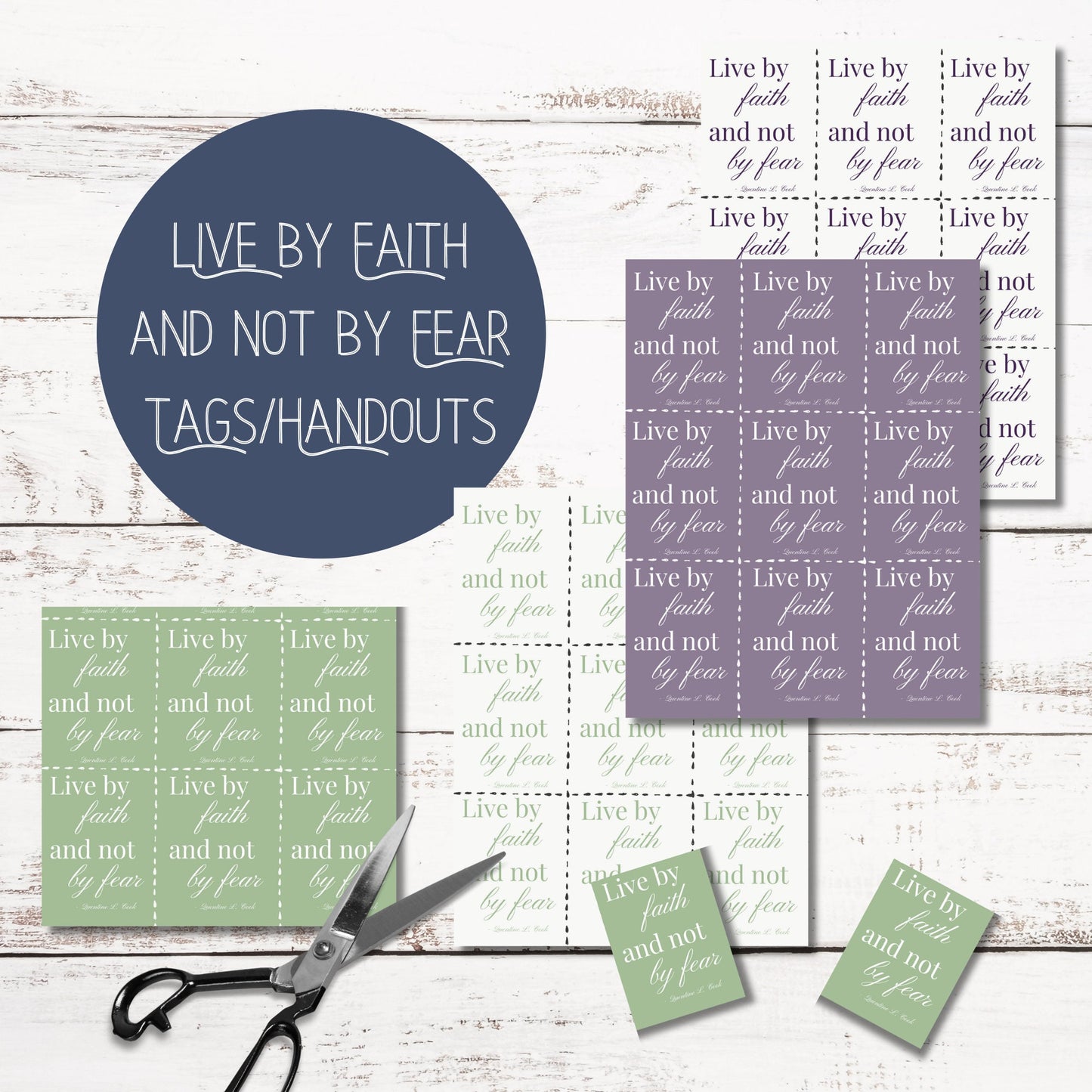 Live by Faith and Not by Fear Printable | Inspiring LDS Decor | Instant Download