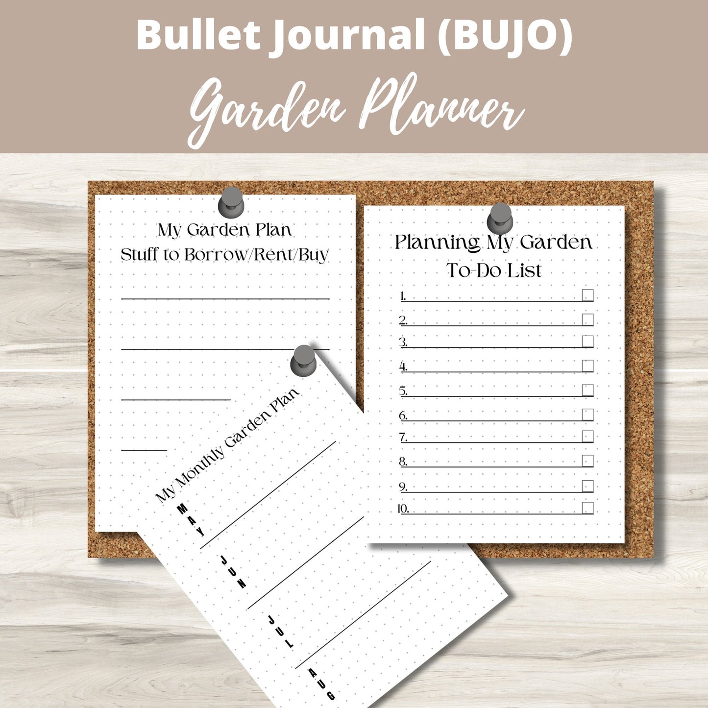 Plan, Grow, Thrive: Bullet Journal Garden Planner - Complete Set