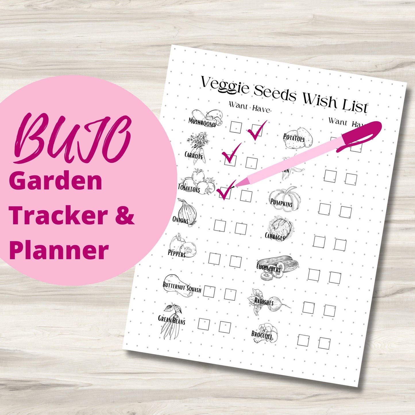 Plan, Grow, Thrive: Bullet Journal Garden Planner - Complete Set