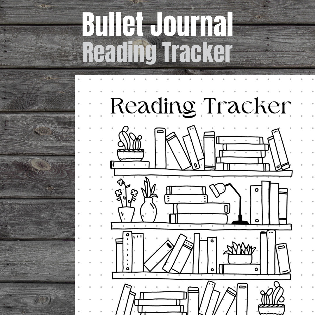 Reading Tracker | Bullet Journal Reading Tracker | PRINTABLE A5 journal page and 8.5x11 page