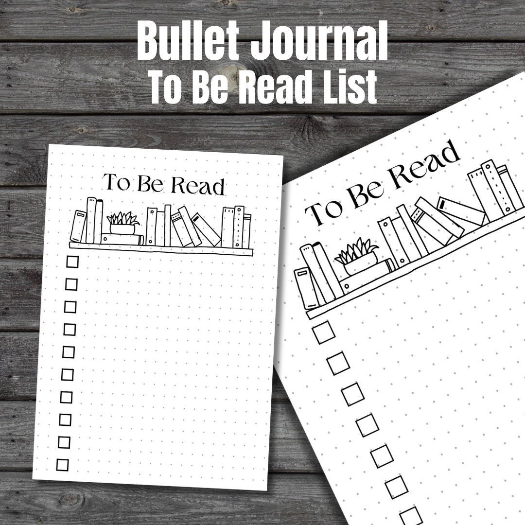 To Be Read List | Reading Journal | | A5 Bullet Journal | Add More Reading Tracking Pages to Your Journal!