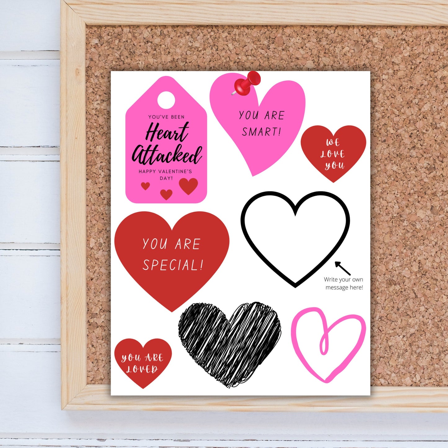 Valentine's Kindness Challenge: Heart Attack Printable Activity | Printable Youth Activity and Service Idea | Classroom Valentines |