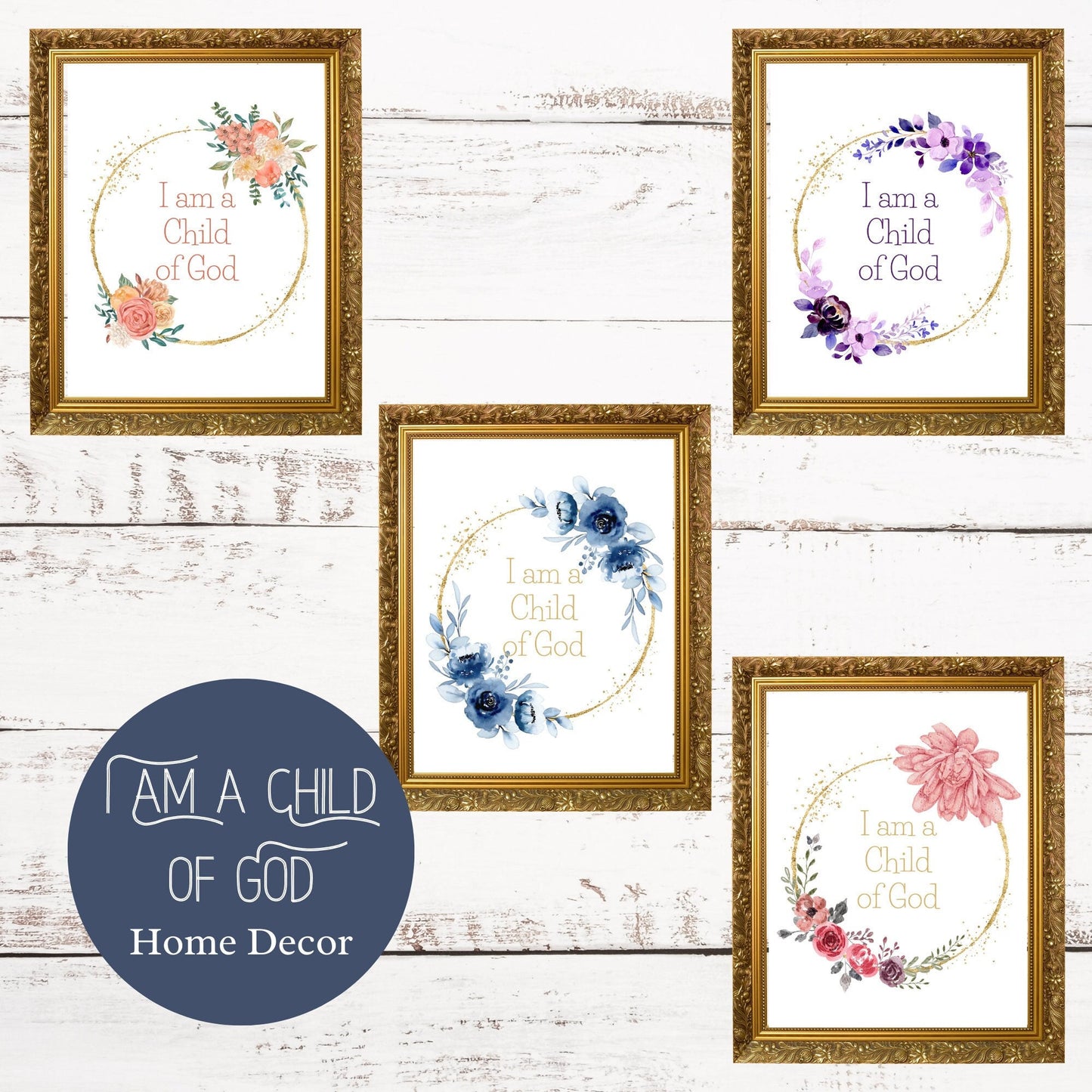 I am a Child of God Christian Home Decor - Inspiring Wall Art for Faithful Homes