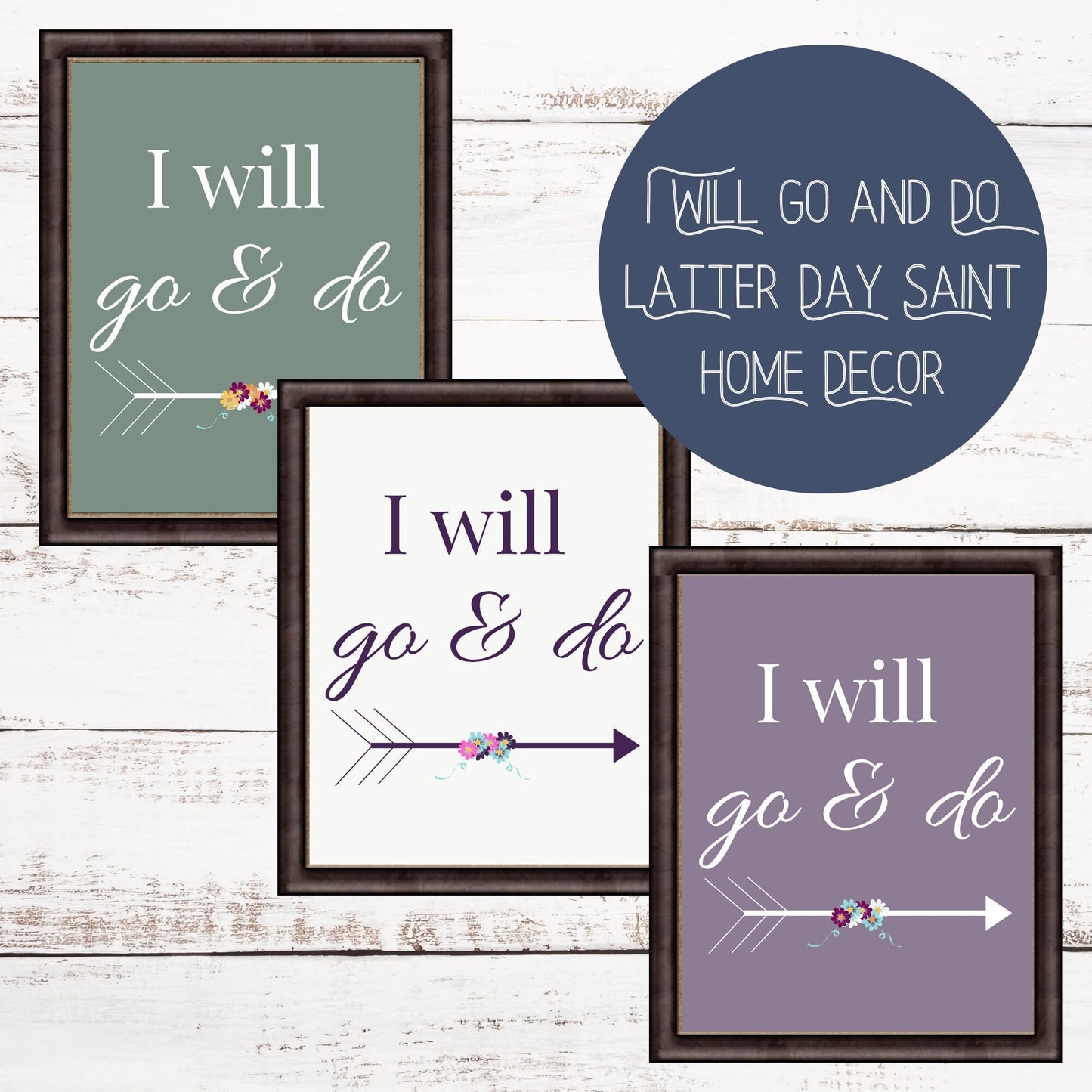 I Will Go and Do Printable - Inspiring LDS Quote for Motivation - Scripture Sayings Art