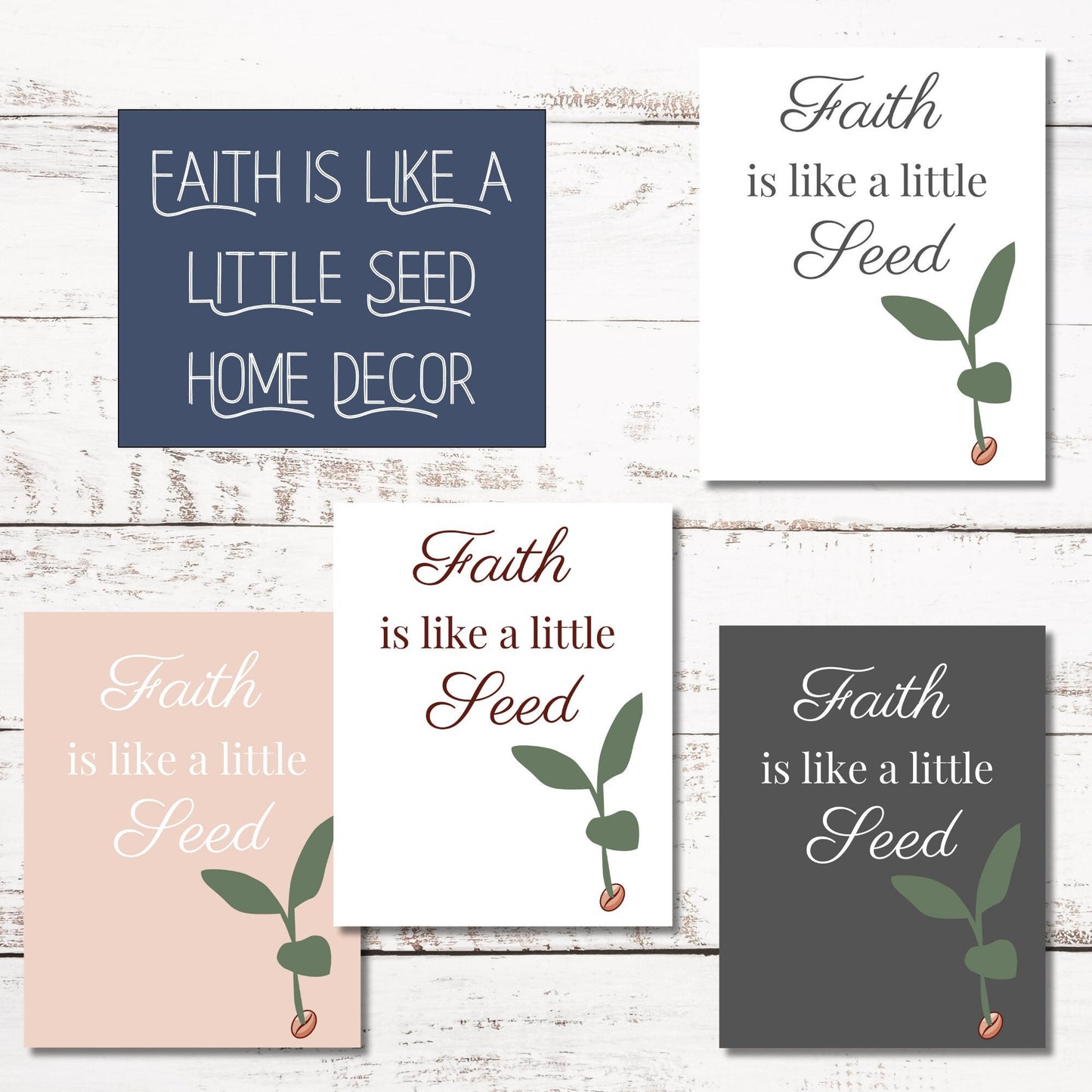 Faith is Like a Little Seed - Vibrant LDS Printables for Home Decor